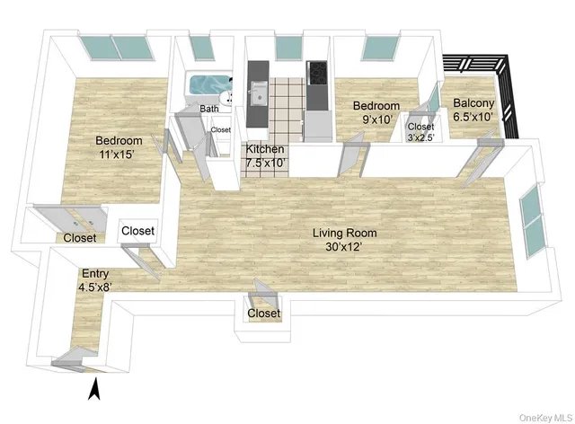 $2,695 | 140 East Hartsdale Avenue, Unit 1F, Hartsdale, NY 10530