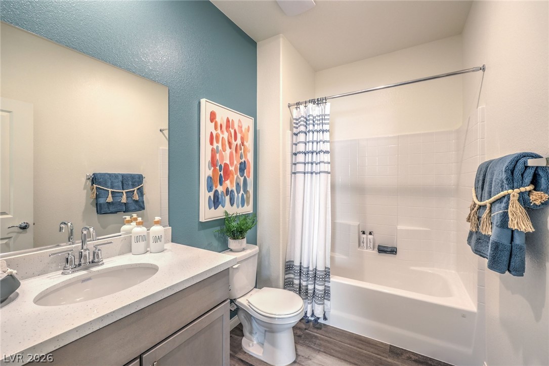 1017 Copper Robin Street Henderson, NV 89011 - Photo 17 of 43 Photo is representational only; actual home finishes may vary. Bathroom on the first floor
