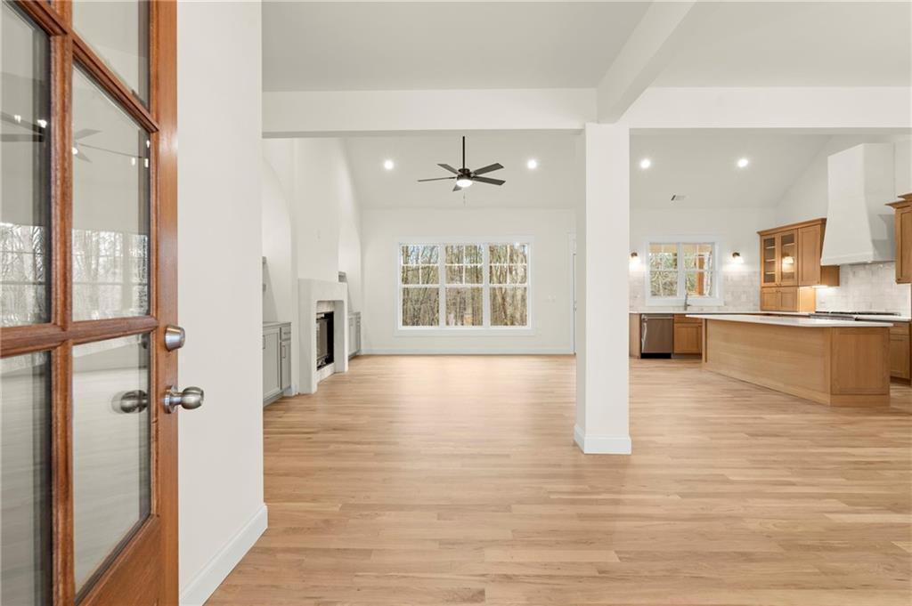 2020 Darby Road Waleska, GA 30183 - Photo 7 of 49 a view of an empty room with a window and wooden floor