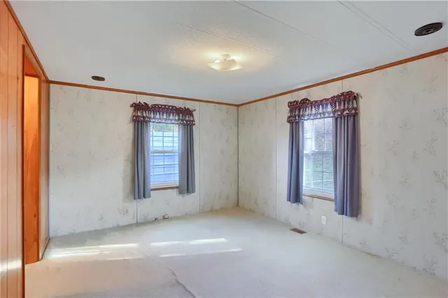 a backyard of a house