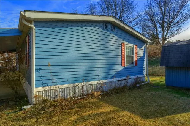 a backyard of a house