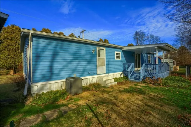 a view of front door of house