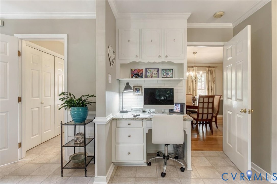 863 Watch Hill Road Midlothian, VA 23114 - Photo 24 of 62 Dedicated home office featuring built-in white cab