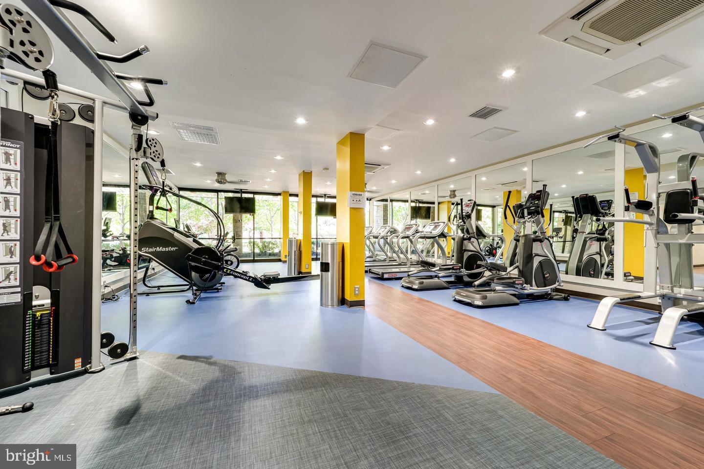 75 South Reynolds Street, Unit 101 Alexandria, VA 22304 - Photo 16 of 38 a view of a room with gym equipment