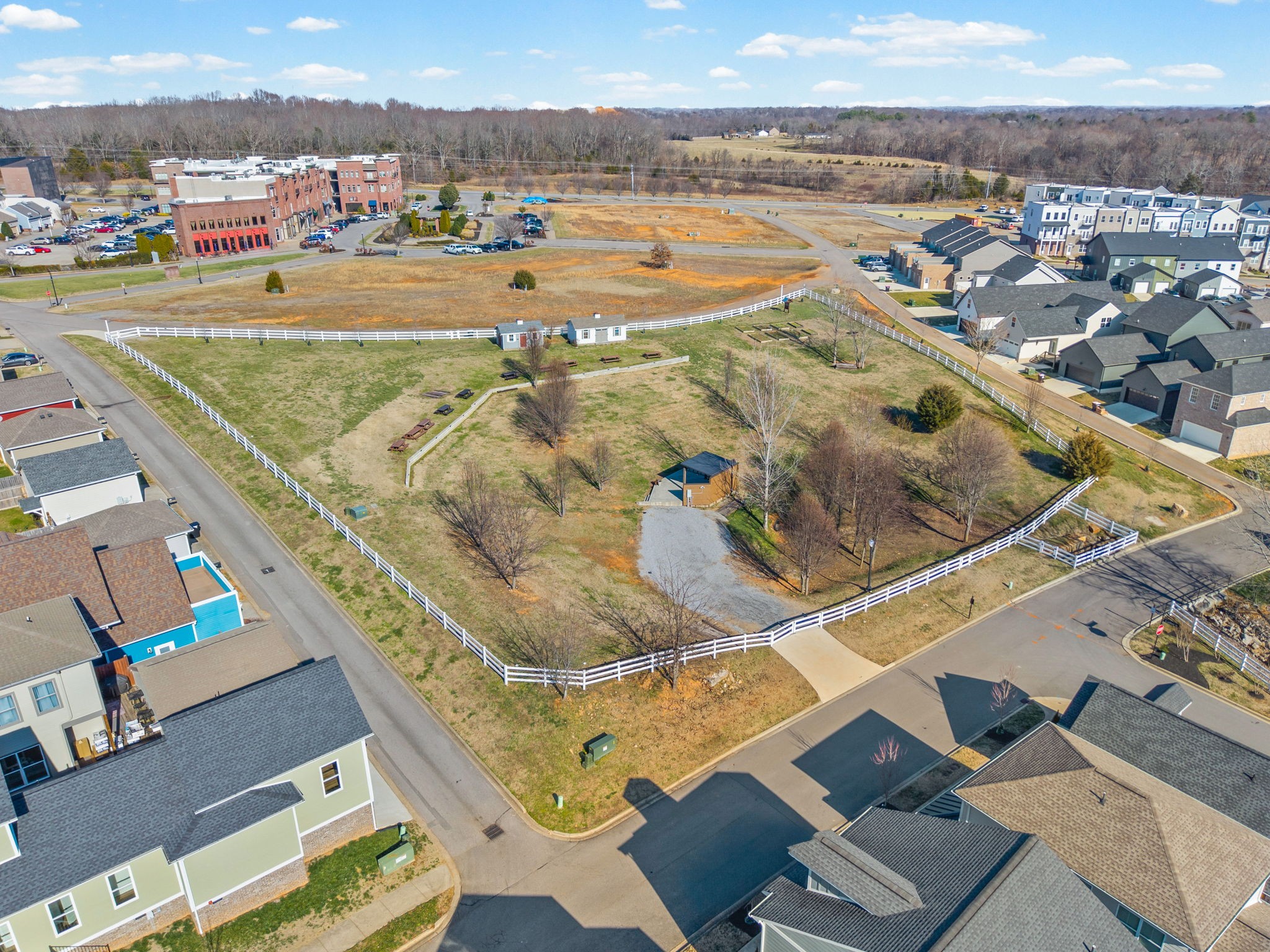 442 Centre Street Pleasant View, TN 37146 - Photo 44 of 47 an aerial view of residential houses with outdoor space