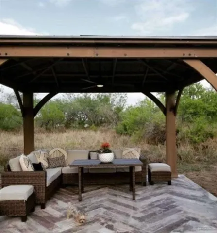 a view of a couches in a patio