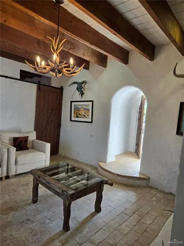 a living room with a furniture