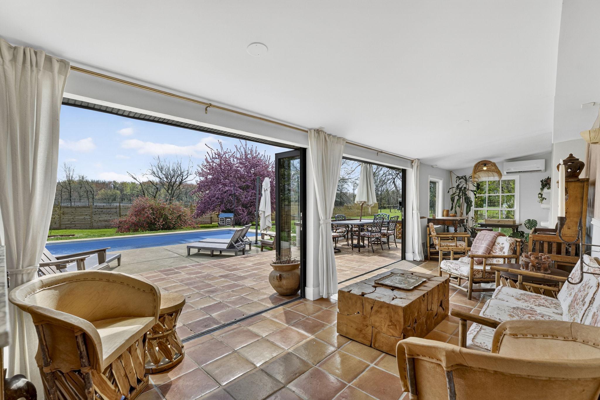 4094 Whiting Road Marshall, VA 20115 - Photo 26 of 69 Sunroom Overlooking Pool and Patio