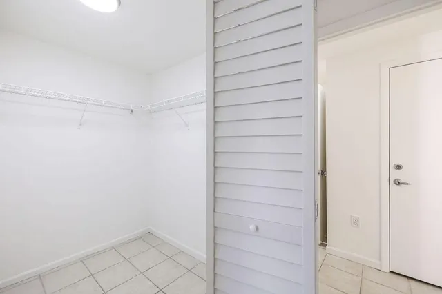 a view of closet area