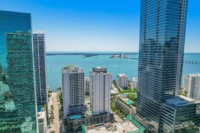 a view of a balcony with city view