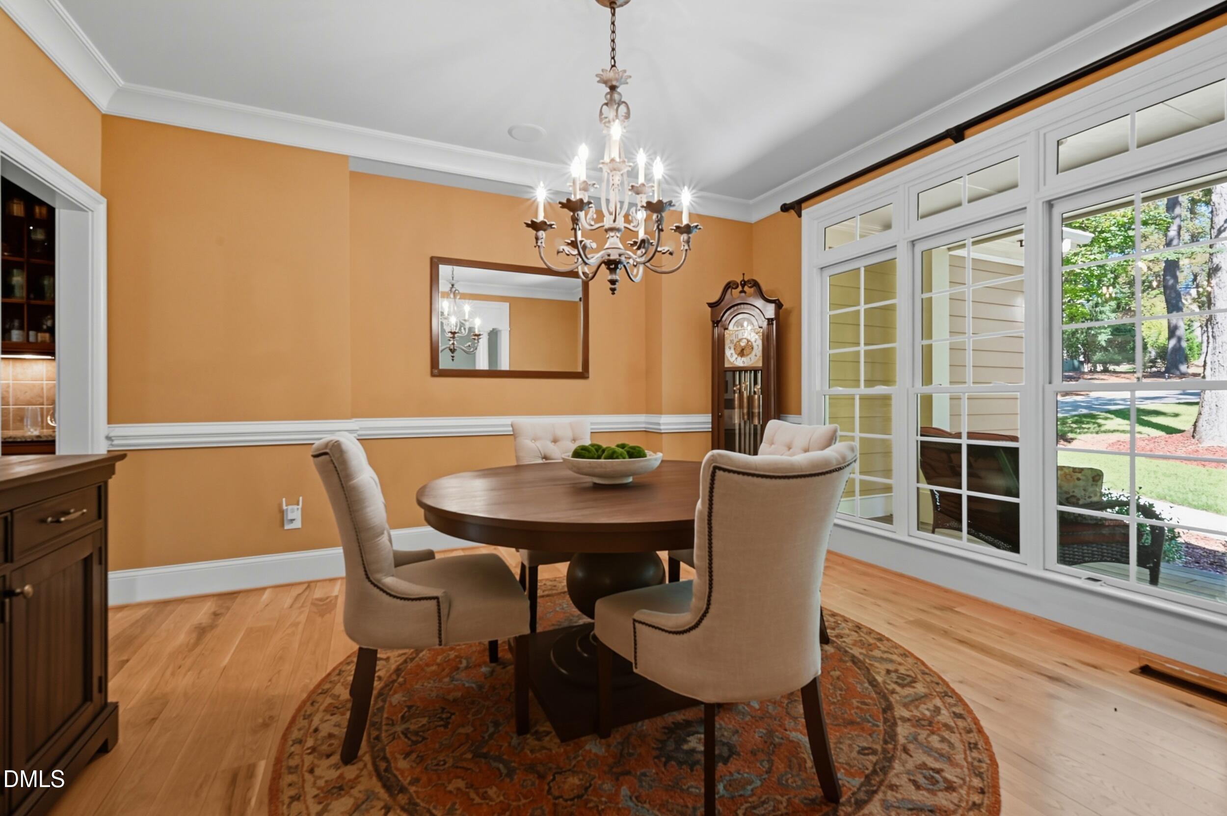 417 The Preserve Trail Chapel Hill, NC 27517 - Photo 8 of 83 a view of a dining room with furniture window and outside view