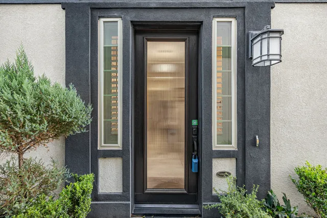 a view of front door