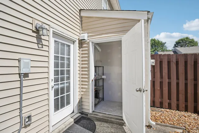 a view of a house with a door