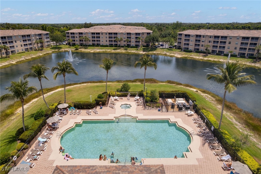 8550 Kingbird Loop, Unit 637 Estero, FL 33967 - Photo 28 of 35 an aerial view of a house with a lake view