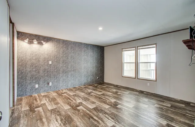 a view of a room with an empty space