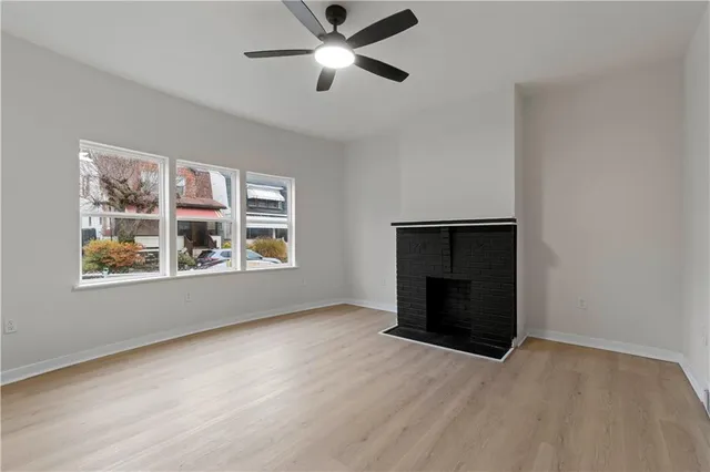 wooden floor in an empty room