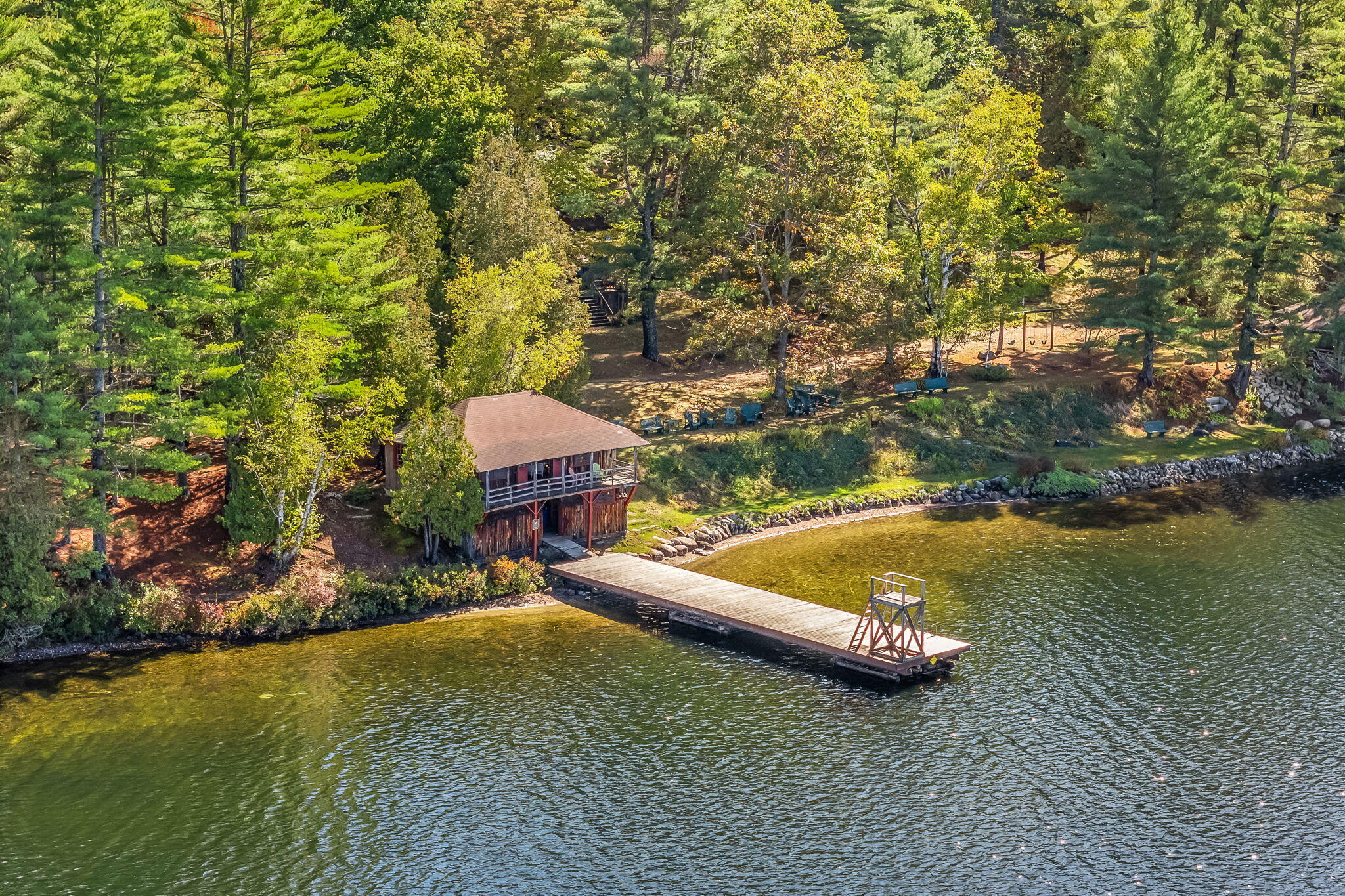 75 Menatoma Camp Road Readfield, ME 04355 - Photo 140 of 221 LIBRARY BUILDING & DOCK
