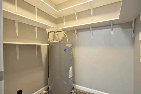 a bathroom with a shower and a toilet