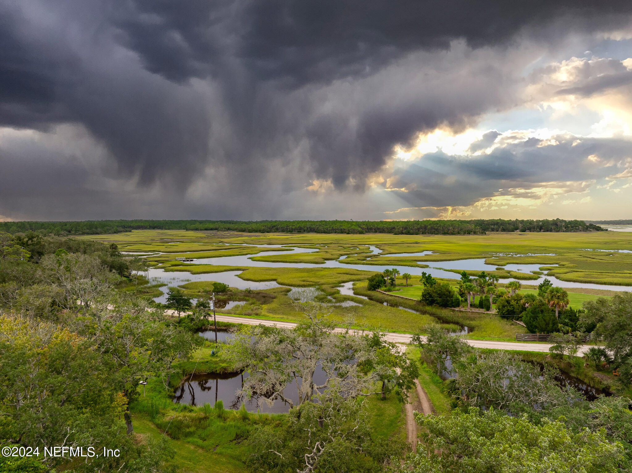 1235 Pine Island Road St. Augustine, FL 32095 - Photo 13 of 18 a view of an ocean from a yard