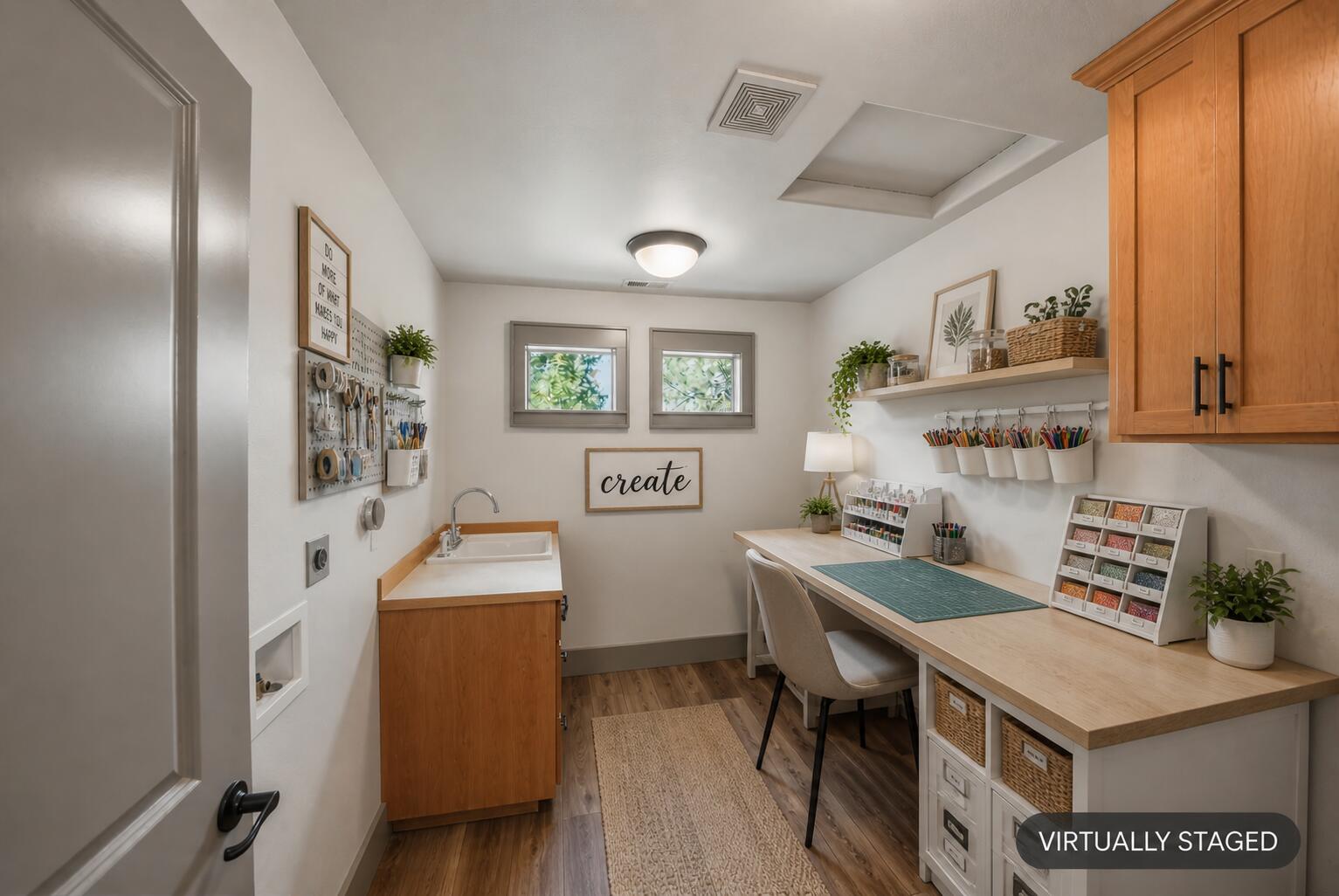 240 Northwest Skyliner Summit Loop Bend, OR 97703 - Photo 55 of 77 There is also a laundry room on the main level, so this could work as a second work space if needed.