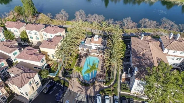 a view of an swimming pool with an outdoor space