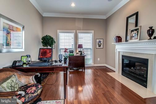 6324 Still Spring Place Alexandria, VA 22315 - Photo 17 of 30 Den/Office with Fireplace
