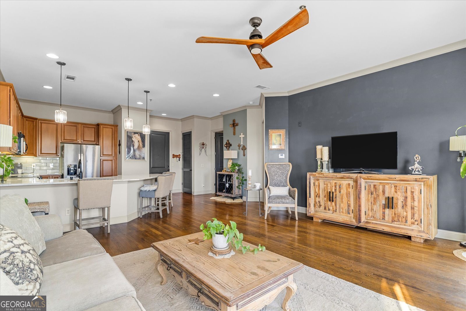 360 Chambers Street Woodstock, GA 30188 - Photo 14 of 50 a living room with furniture and a flat screen tv