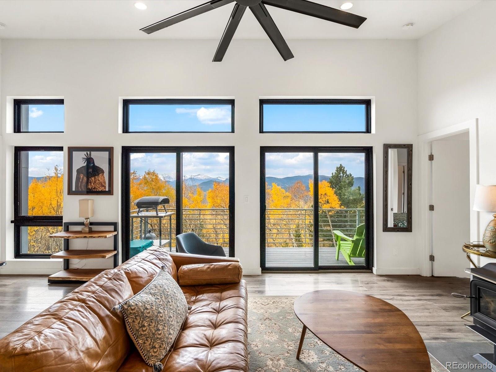 1044 Alps Hill Road Central City, CO 80427 - Photo 6 of 49 a living room with furniture and a large window