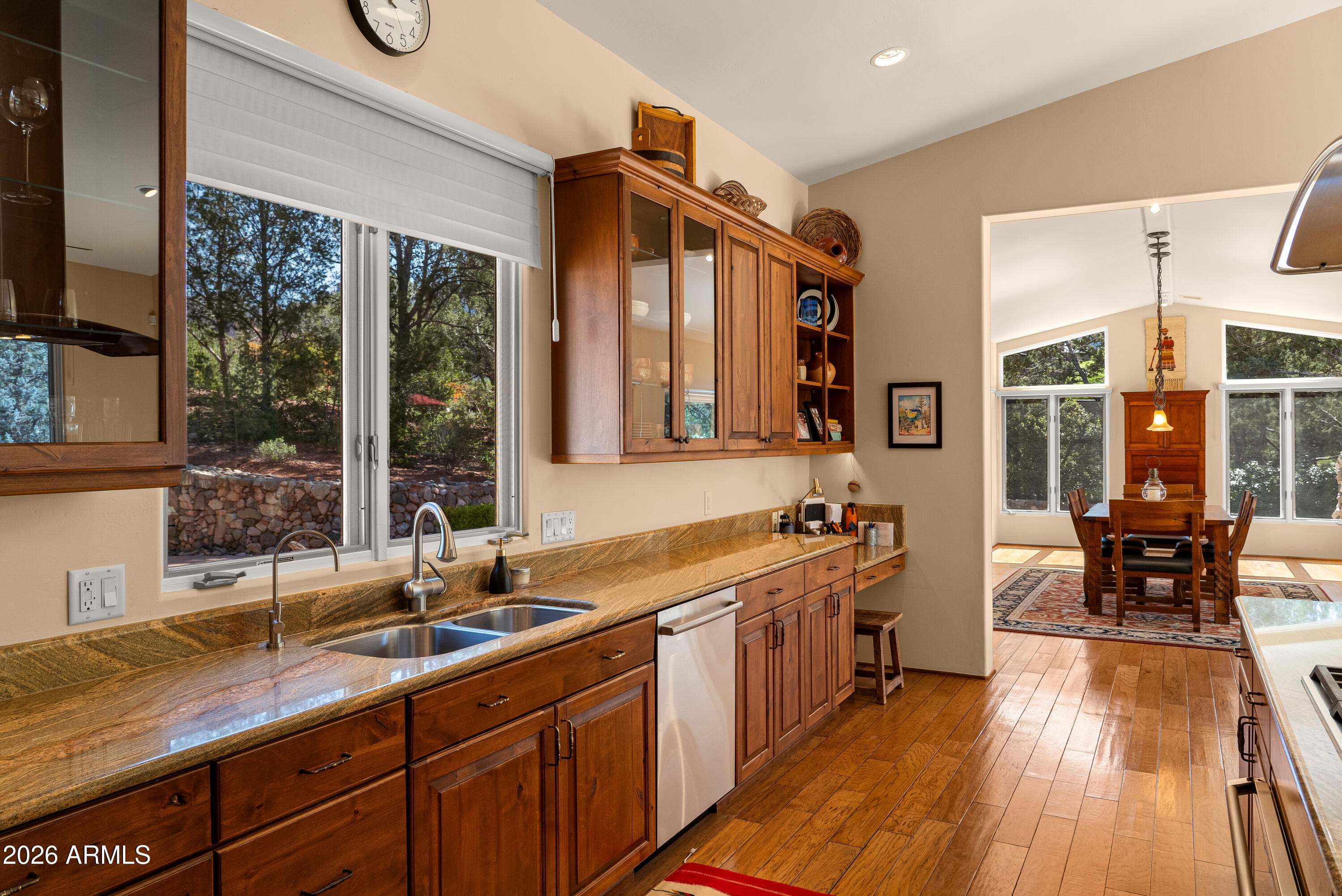 190 Morgan Road Sedona, AZ 86336 - Photo 30 of 51 a large kitchen with a sink and large windows