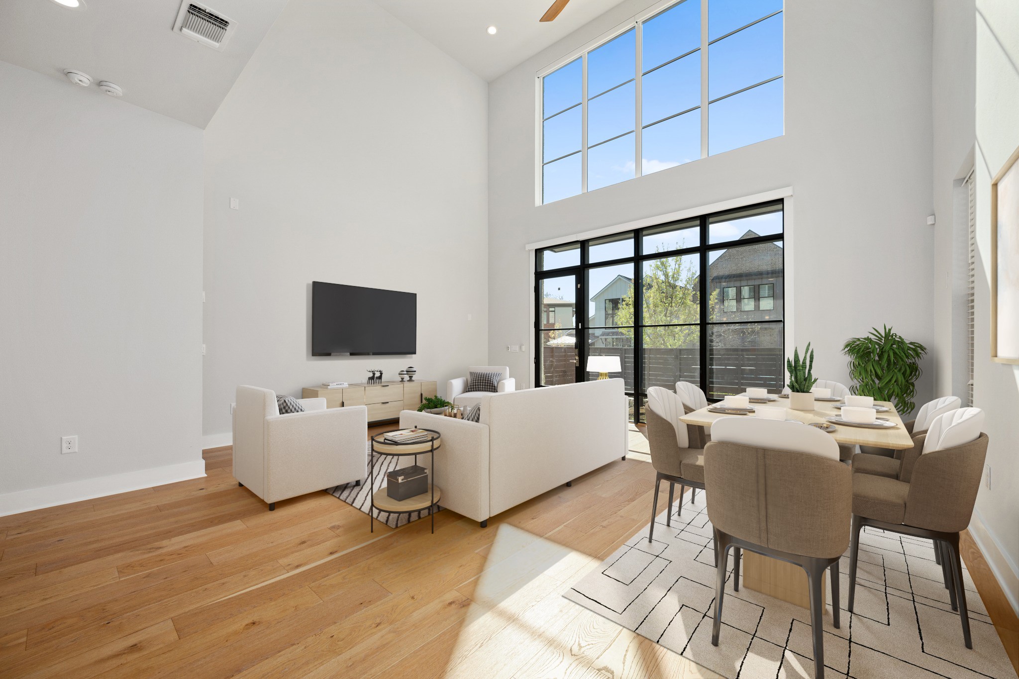 3901 Sightline Street, Unit 119 Austin, TX 78731 - Photo 6 of 24 Main living/dining - Virtual Staging