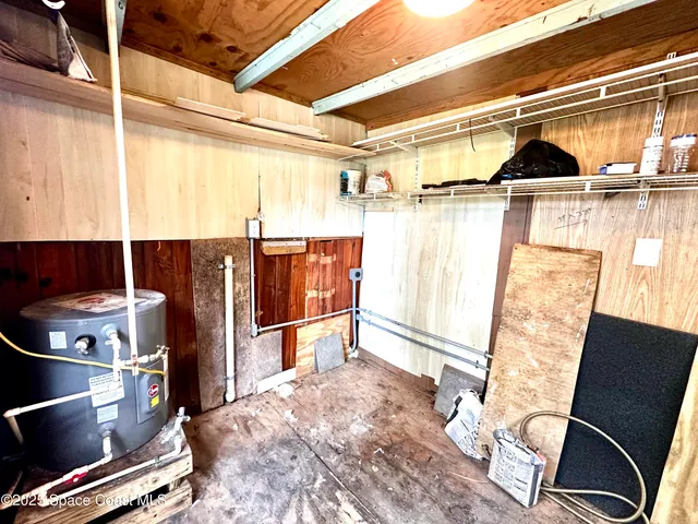 a view of storage and utility room