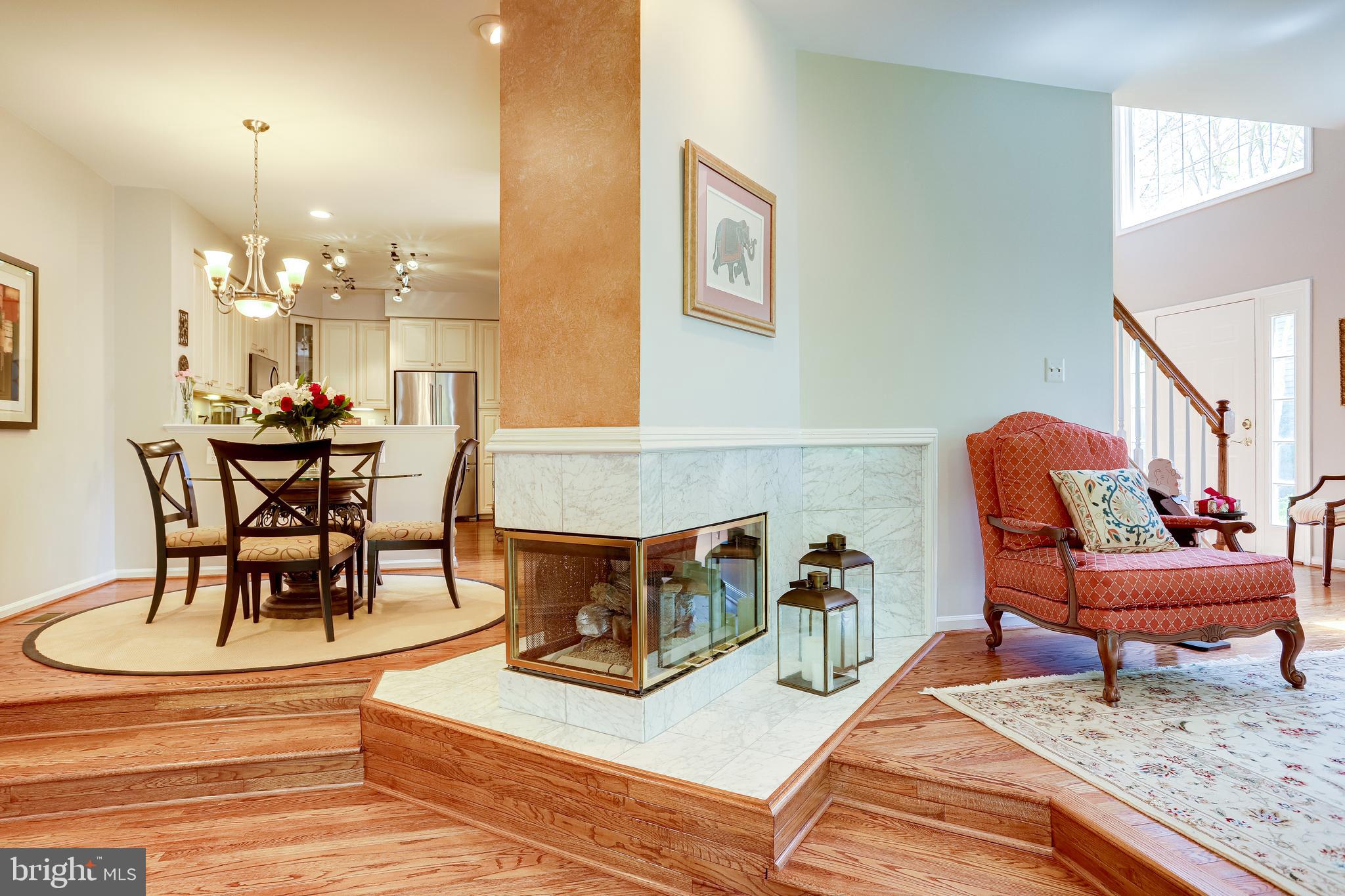 1206 Woodbrook Court Reston, VA 20194 - Photo 20 of 110 Fabulous 3 sided gas fireplace.