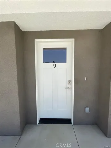 a view of front door