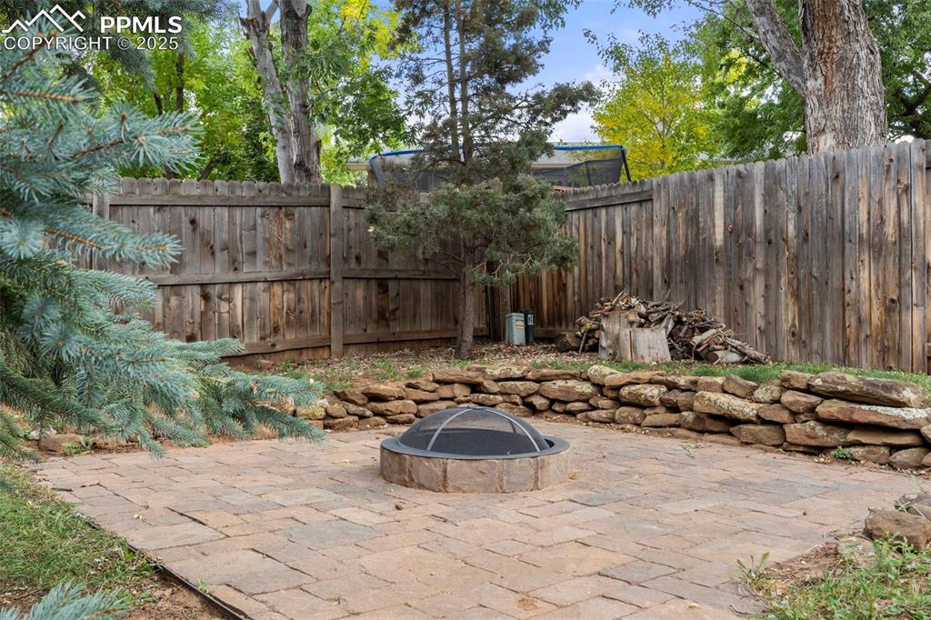 327 Clarksley Road Manitou Springs, CO 80829 - Photo 25 of 26 a view of a backyard with plants and a patio