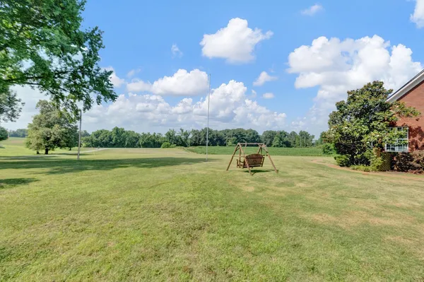 a view of yard with green space