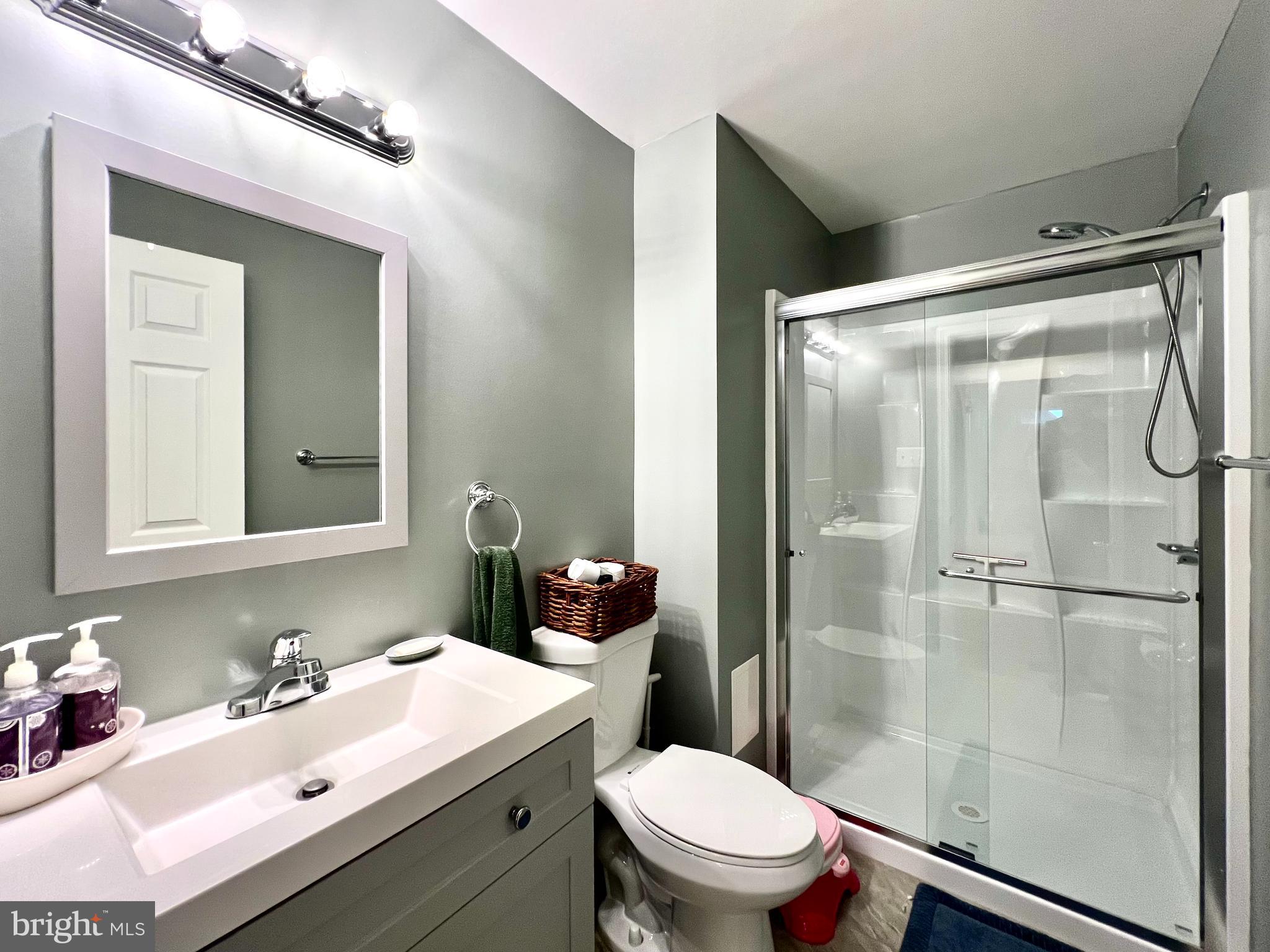 13501 Oaklands Manor Drive Laurel, MD 20708 - Photo 41 of 46 a bathroom with a sink mirror vanity and toilet