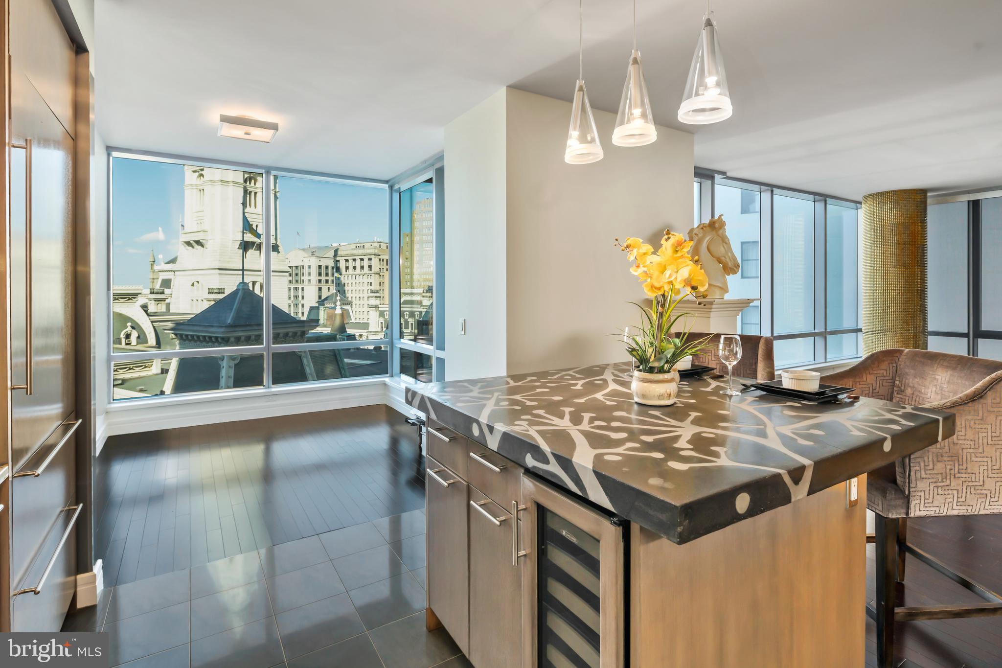 1414 South Penn Square, Unit 17B Philadelphia, PA 19102 - Photo 11 of 33 Custom Painted Island by World Renowned Artist