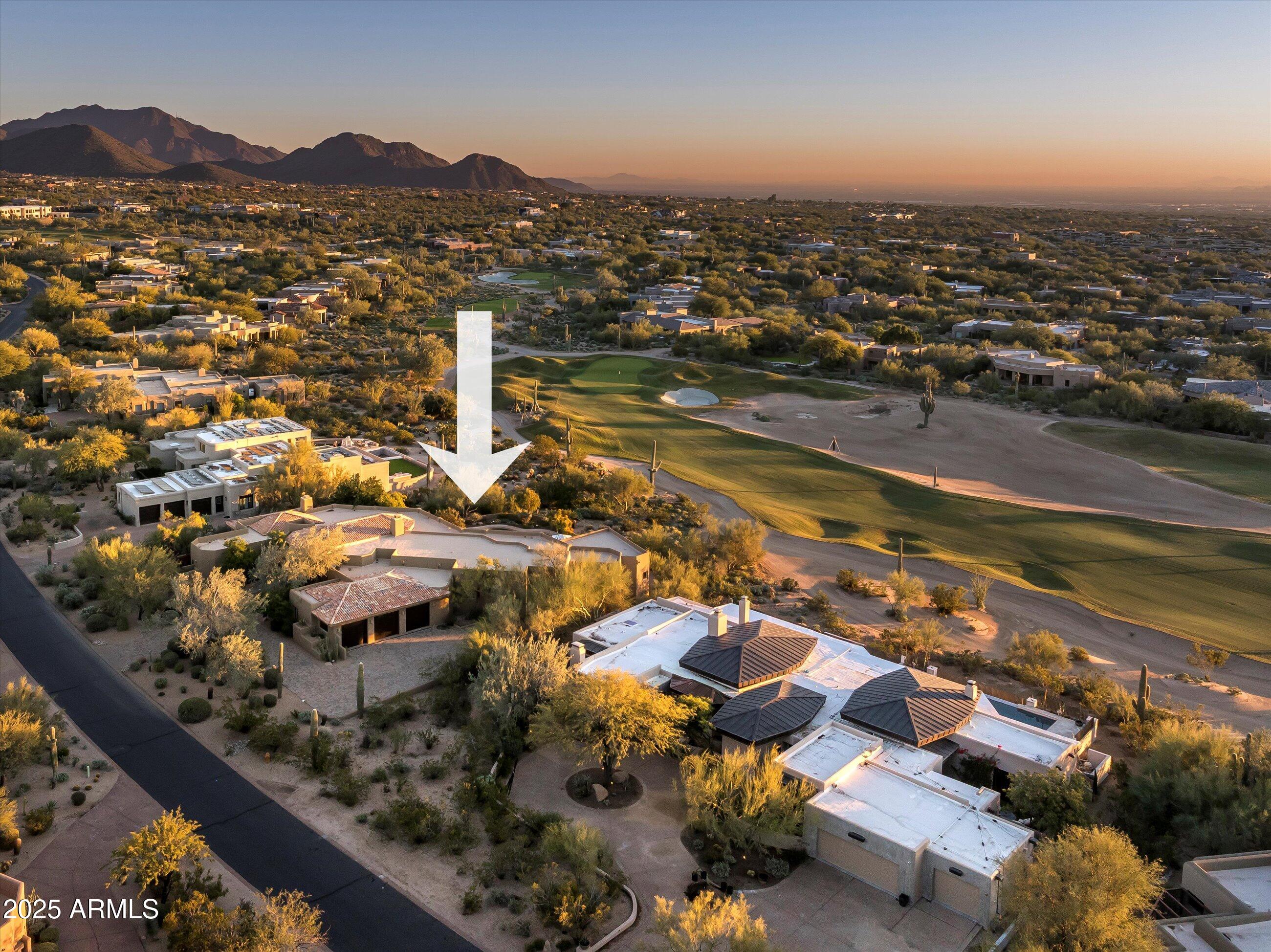 10040 East Happy Valley Road, Unit 274 Scottsdale, AZ 85255 - Photo 5 of 73 an aerial view of residential houses with outdoor space
