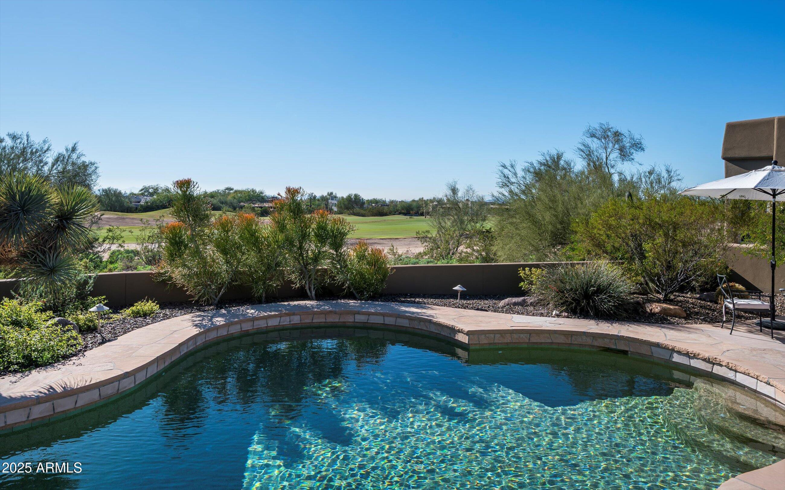 10040 East Happy Valley Road, Unit 274 Scottsdale, AZ 85255 - Photo 59 of 73 a view of swimming pool with a yard and plants