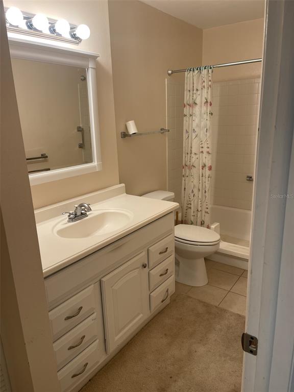 3117 Mission Grove Drive Palm Harbor, FL 34684 - Photo 15 of 25 a bathroom with a sink a toilet and shower