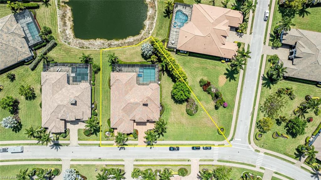 6624 Barbera Lane Naples, FL 34113 - Photo 47 of 50 an aerial view of residential house with outdoor space and swimming pool