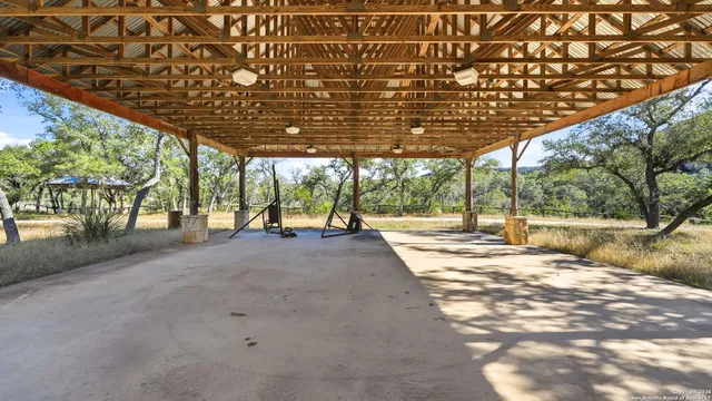 a view of a lake with a yard