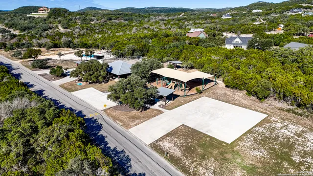 a view of road with trees