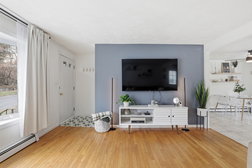 24 Clark Street Salem, MA 01970 - Photo 5 of 38 a living room with furniture and a flat screen tv