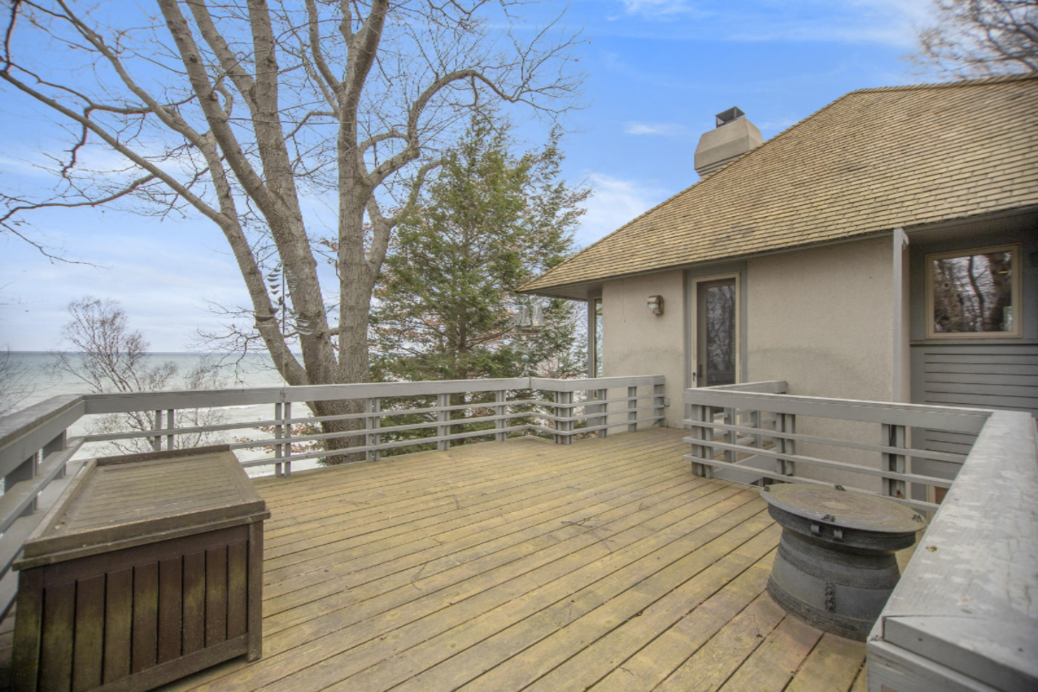 2240 Red Apple Road Manistee, MI 49660 - Photo 33 of 43 Deck with lake view