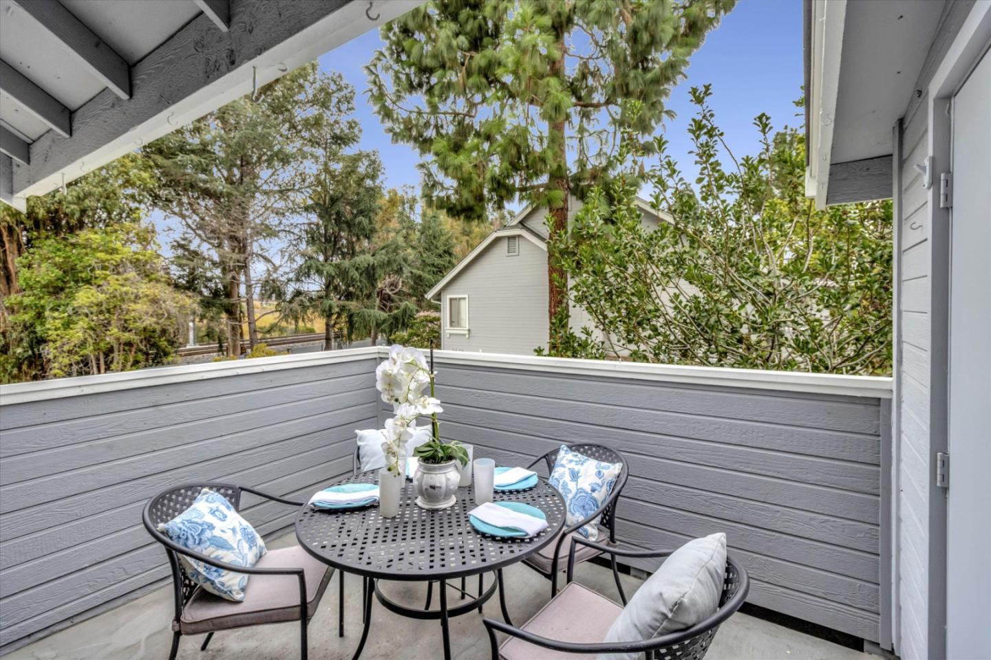 563 Shadow Dance Drive San Jose, CA 95110 - Photo 23 of 30 a view of outdoor sitting area with furniture and wooden floor