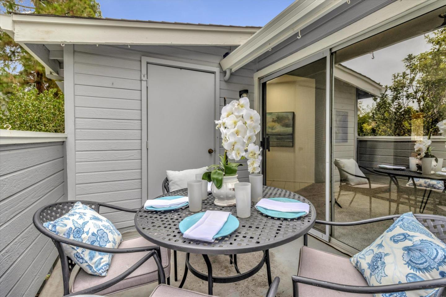 563 Shadow Dance Drive San Jose, CA 95110 - Photo 24 of 30 a outdoor dining space with furniture and wooden floor