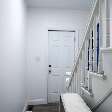a view of entryway with stairs