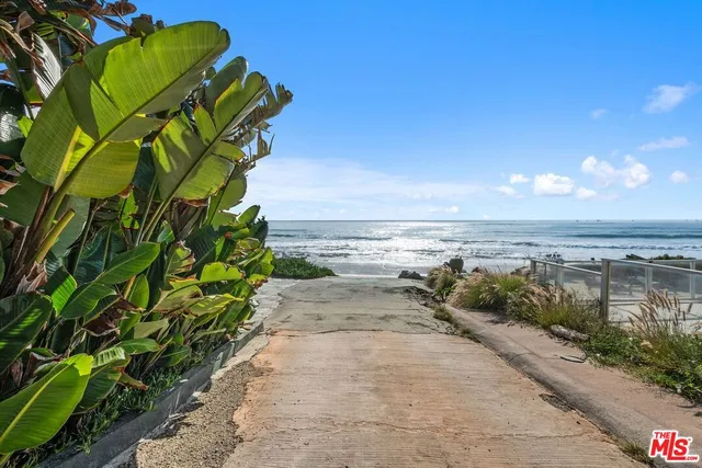 a view of an ocean beach