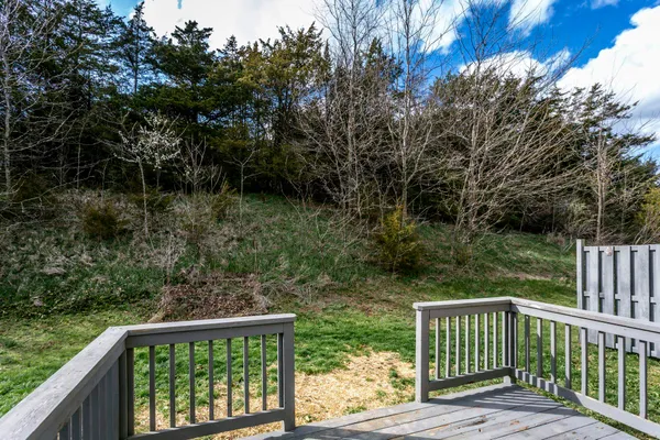 a view of a balcony with outdoor space